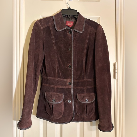 Eddie Bauer Seattle Suede Genuine Leather Jacket - Picture 5 of 12